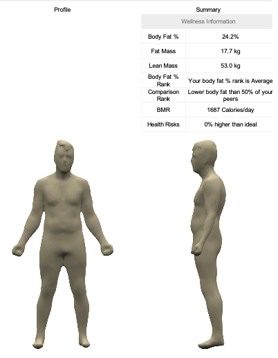 Screenshot2 of a Bodyscan Report